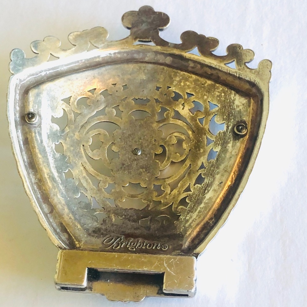 Huge Ornate Brighton Gold Silver Night Light Cover - Picture 11 of 11
